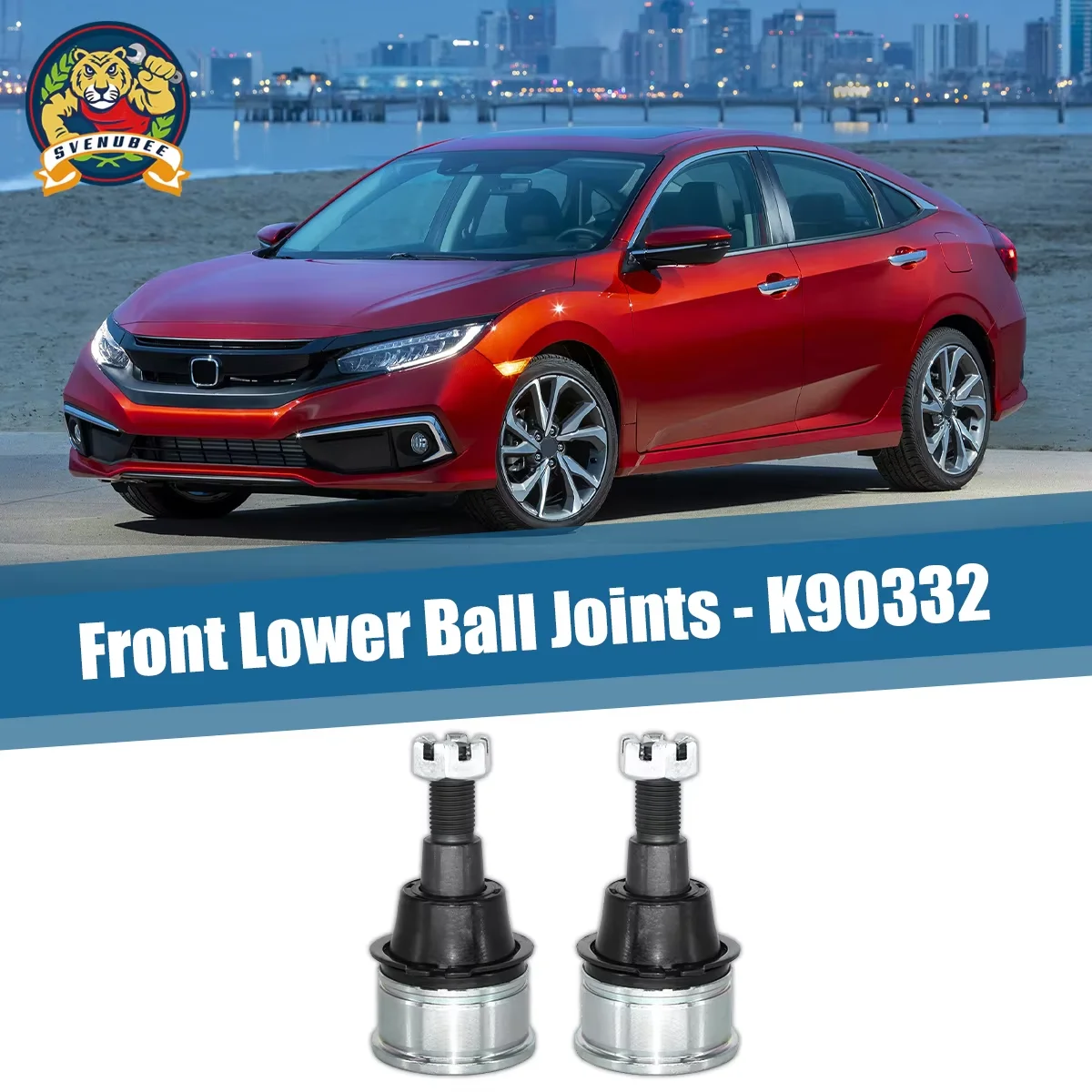 سفينوبي 6 قطعة أذرع التحكم في التعليق الأمامي السفلي وصلات كروية مجموعة وصلات شريط التأثير لهوندا سيفيك أكورا EL 2001-2002 K640288