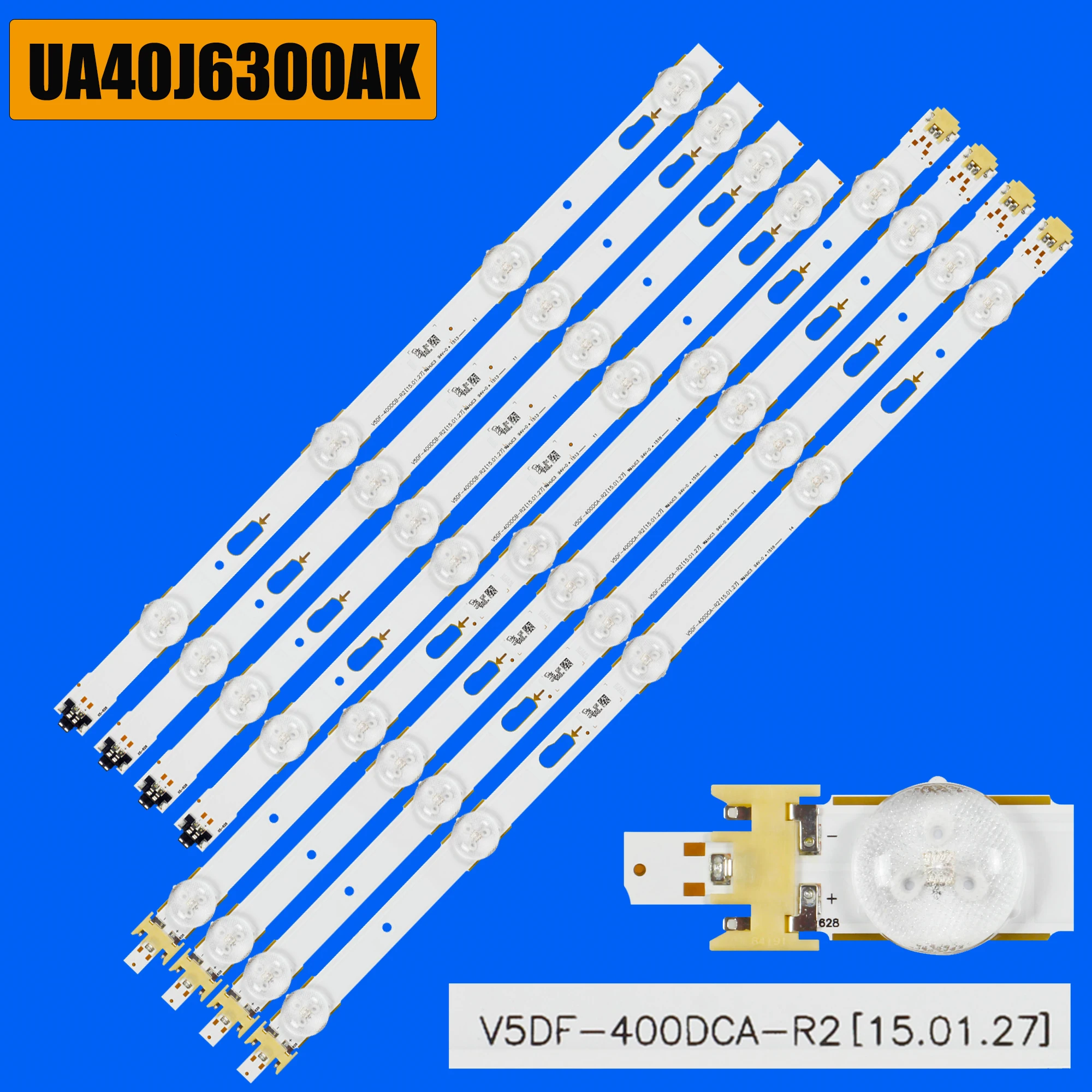 

LED Backlight strip For UA40J6300AR UE40J6300AWXXH UE40J6302AK UE40J6375SU UN40J6500AF V5DF-400DCA-R2 V5DF-400DCB-R2