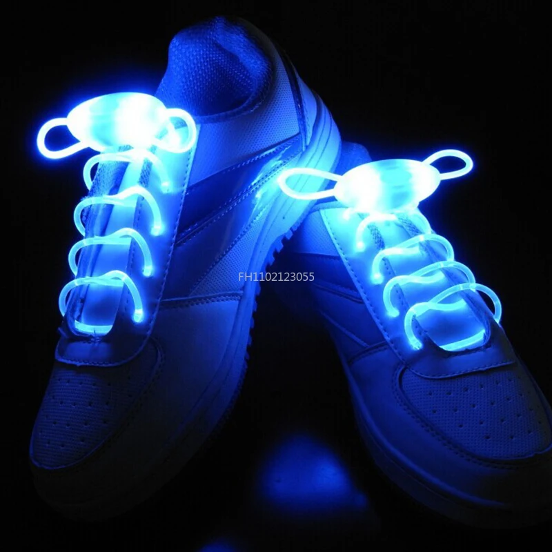 LED Sport Shoe Laces Flash Light Up Glow Stick Strap Shoelaces Party Club New Arrival Promotion Shoelace Buckle