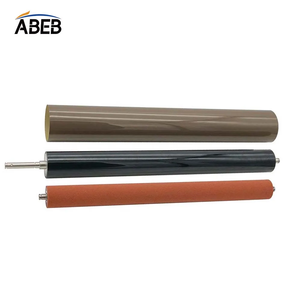 1Set For Konica Minolta bizhub C454 C458 Fuser Film+Fuser Lower Roller+Fusing Film Sponge Roller OEM Fuser Kit