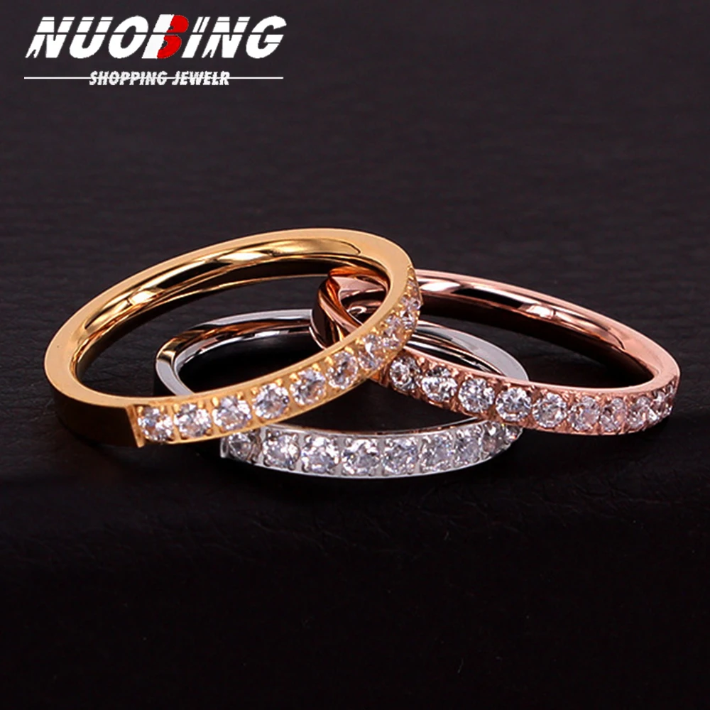 Wedding Ring For Women Lover Classic Micro-inserts Square Cubic Zirconia Wedding Engagement Couple  Jewelry Gift