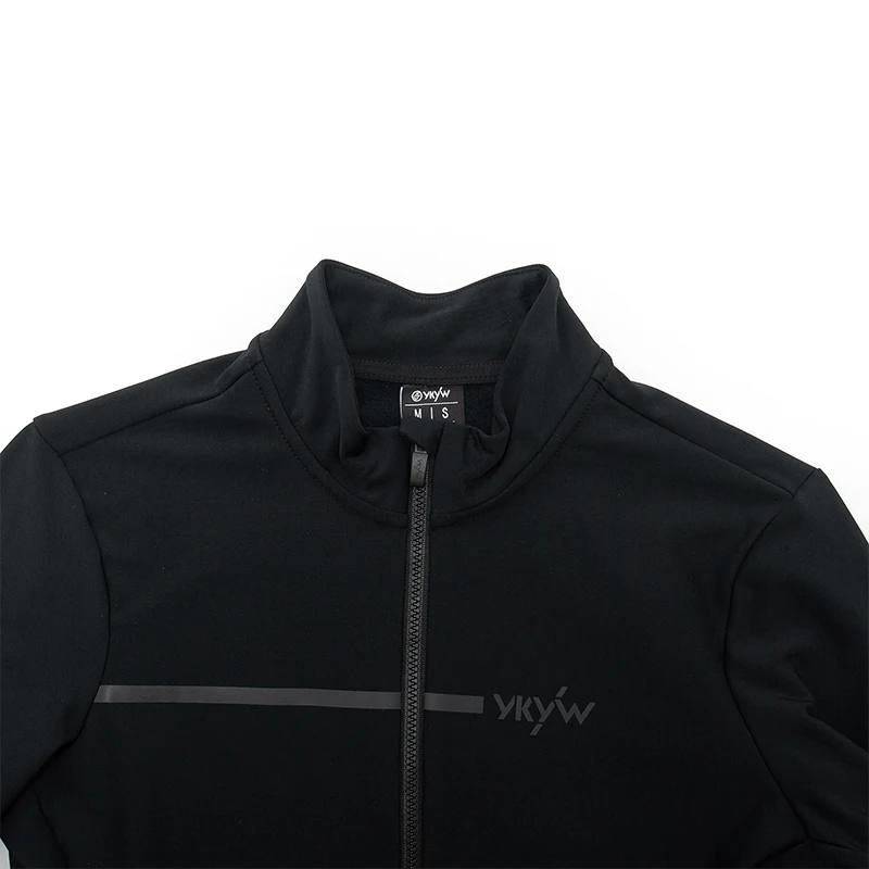 YKYWBIKE 10-20 ° C Herren Pro Radsport Langarm-Jacken 30% Rabatt Thermo-Fleece Wärmeisolierend Fahrradtrikot Rennrad-Bekleidung – Detail 15