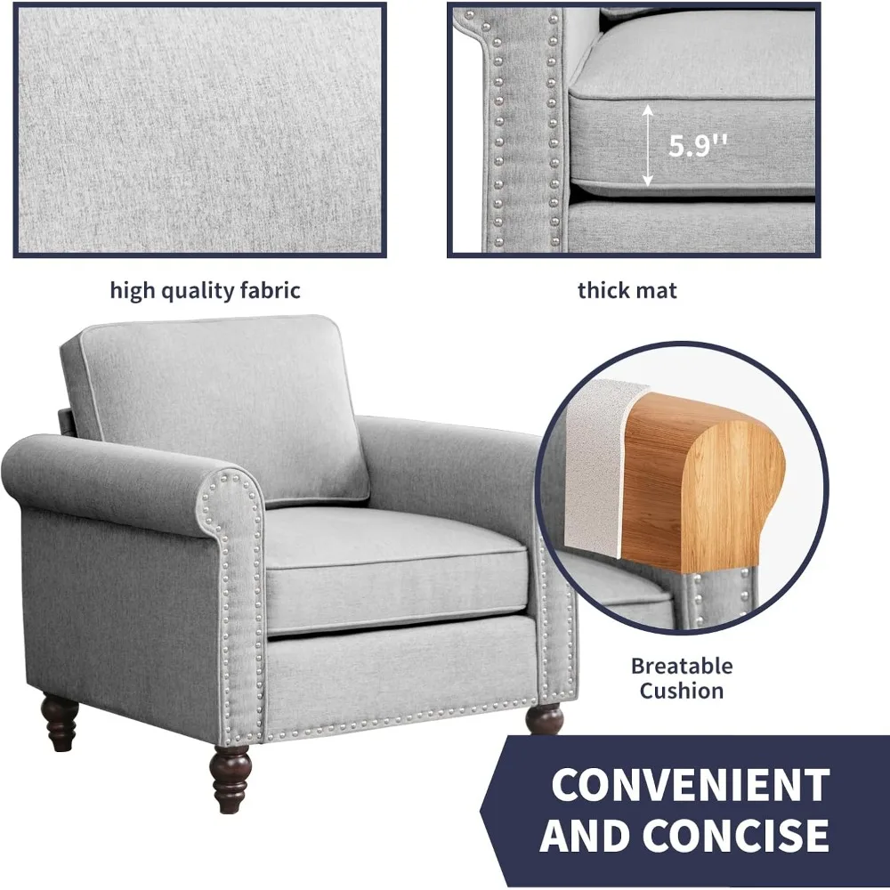 طقم أريكة لغرفة المعيشة مكون من قطعتين، طقم أريكة وكرسي مكون من 3 مقاعد، أرائك مقطعية وأثاث كرسي بذراعين، أرائك مع ذواقة #3