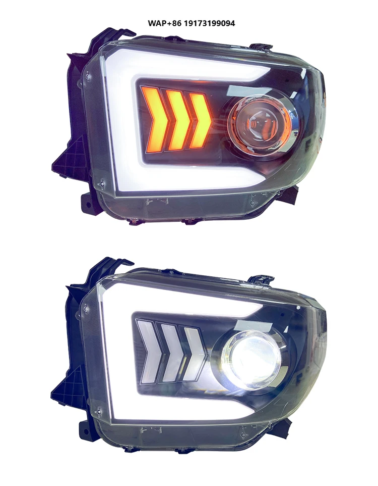 

Аксессуары для Toyota Tundra, светодиодные фары Plug and Play, обновление 2014-2018, светодиодные фары, автомобильные светодиодные фары