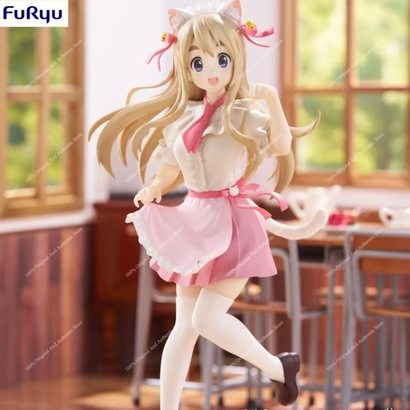 Auf Lager 100% Original FuRyu Trio-Try-iT K-ON! Kotobuki Tsumugi Katzenohr-Version 21cm Anime-Figur Sammlerstück Deko-Geschenk – Detail 2
