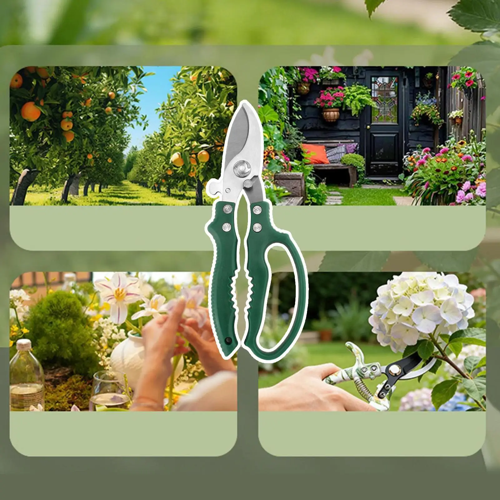 

Pruning Shears Heavy Duty Handheld Ergonomic Pruners Rust Resistant Gardening Scissors For Lawn Yard Outdoor Grass Grafting
