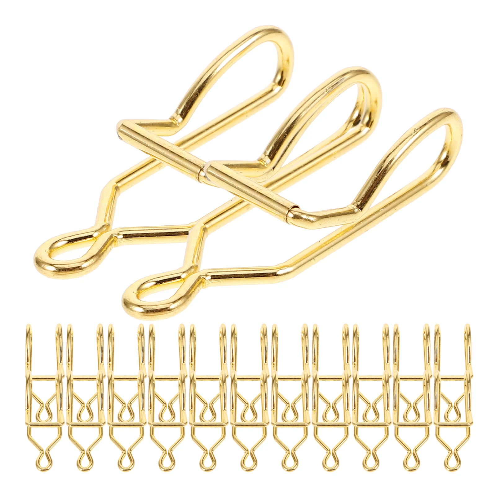

50pcs Chain Clasp Accessories Iron Fork Clasps Pocket Watch Parts Smooth Jewelry Supplies Metal Buckle Components