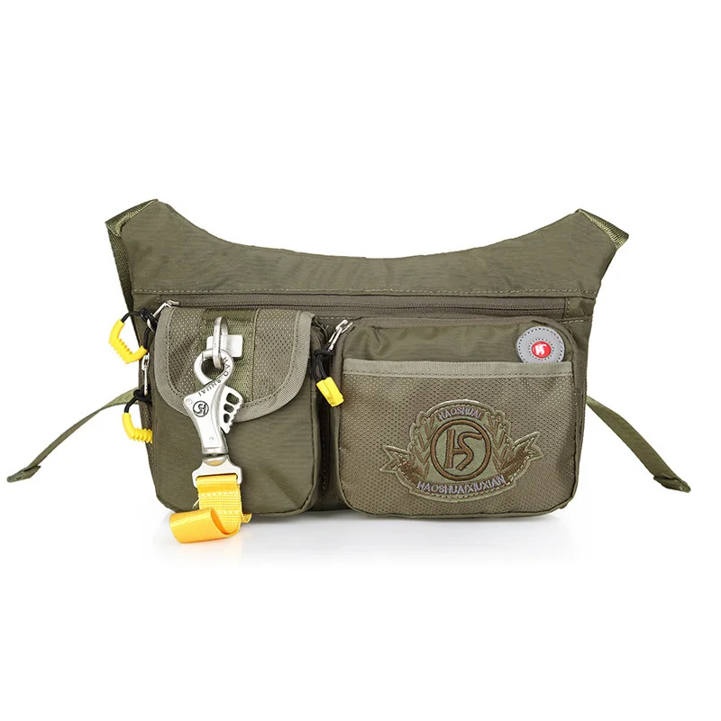 Sac de ceinture pour le Camping et le cyclisme, sac de poitrine pour les loisirs pour hommes, sac de messager tactique à une épaule, sac à fermeture multicouche