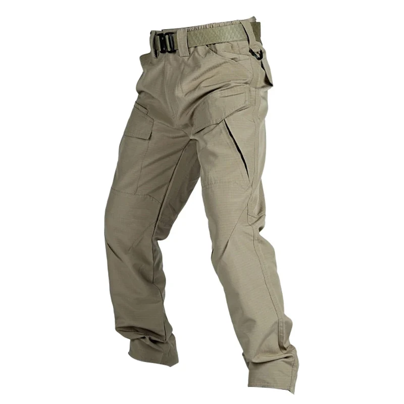 Men's Cargo Pants Multi-Pocket Work Trousers Casual Outdoor Hiking Military Tactical Pants Wear-Resisting Splash-proof Trousers