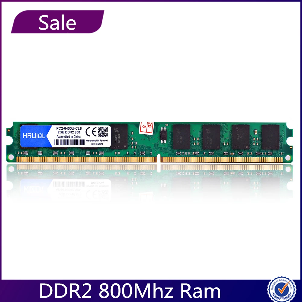 

MLLSE ram 2gb DDR2 800 800mhz PC2-6400U DIMM DDR2 2GB 2G 800 mhz Memory Ram Memoria for All Motherboard Desktop Computer PC