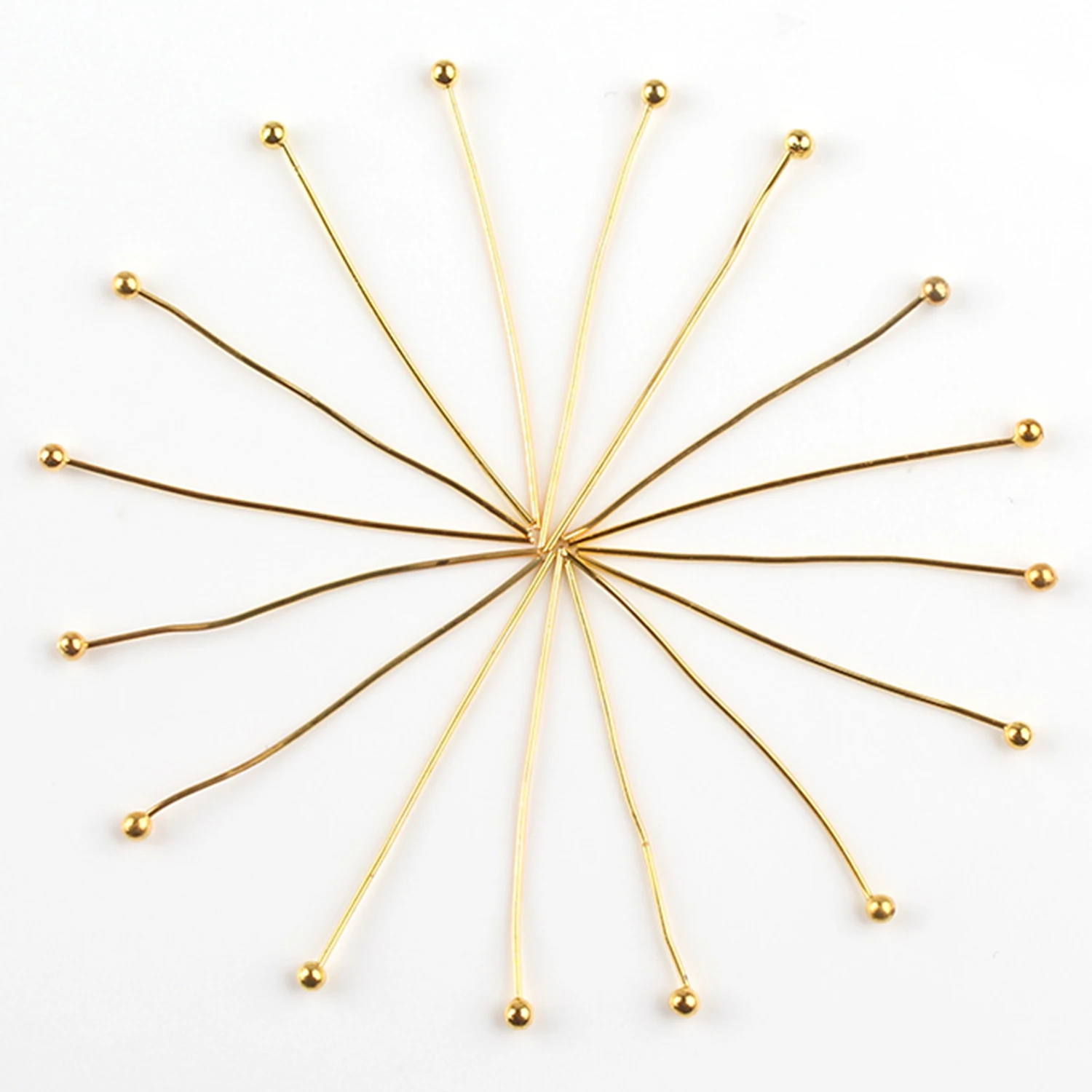 200pcs/lot Flat Head Pins Eye Pins Ball Head Pins For Jewelry Making Supplies Headpin Diy Jewelry Accessories Earrings Beading