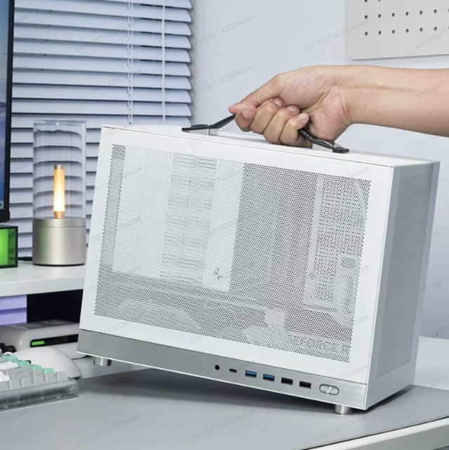336mm Long Graphics Card Liquid Cooling Water-Cooled S500 ITX Chassis Portable Desktop White Mini Case