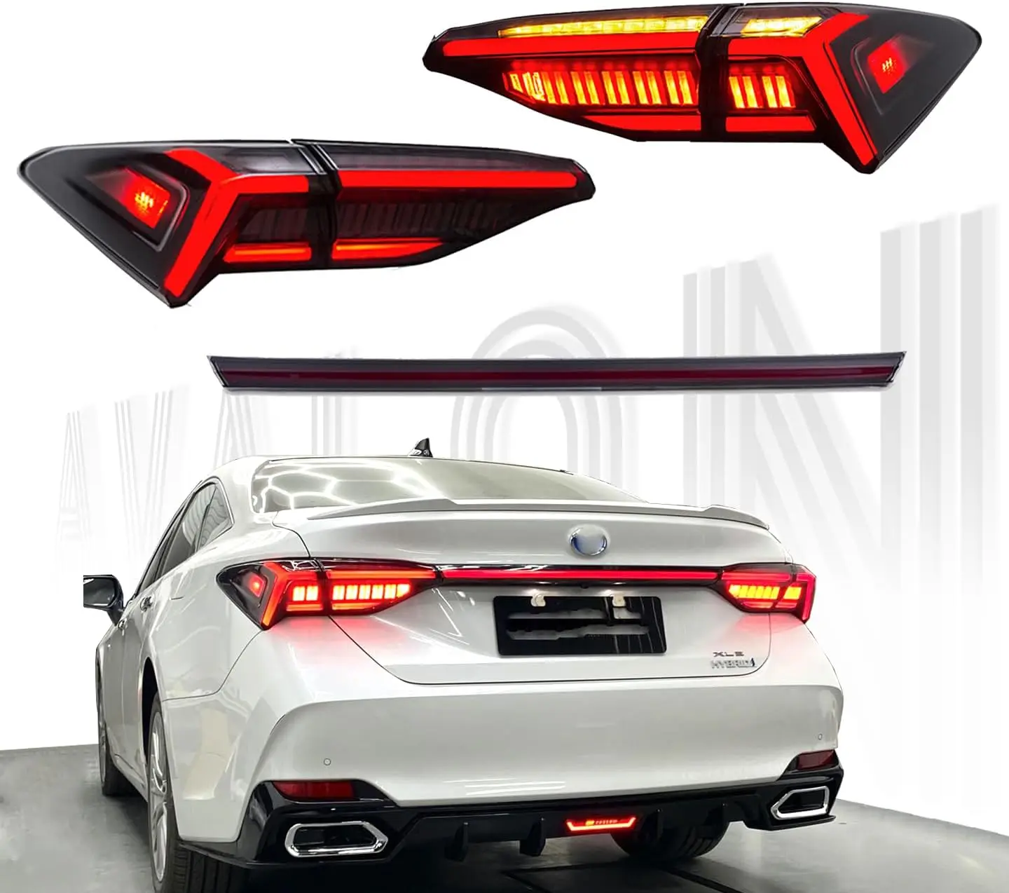 

1 комплект светодиодных задних фонарей в сборе для Toyota Avalon 2019-2022, последовательный указатель поворота, багажник, задние стоп-сигналы, аксессуары