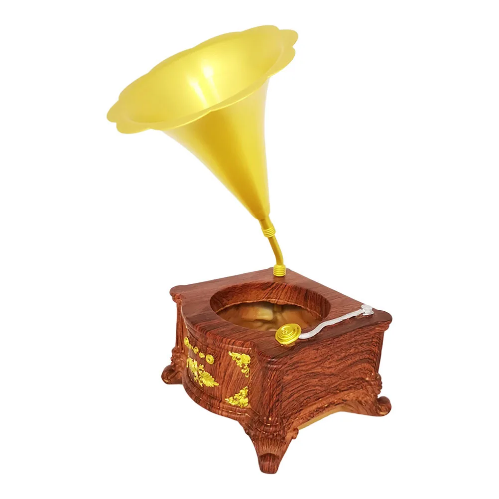 

1Pcs Phonograph Shaped Flowerpot Exquisite Resin Decorative Succulent Container Home Office Desktop Adornment Flowerpot