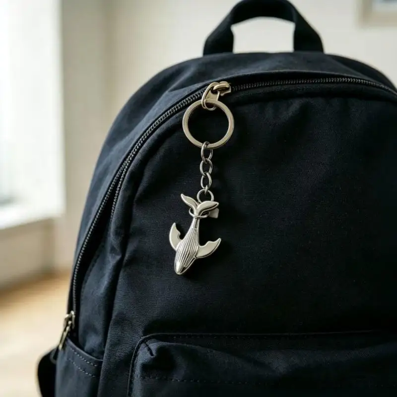 Beliebter Wal-Autoschlüsselanhänger, Kreativer Paar-Taschen-Schlüsselhalter-Anhänger, Entzückendes Kleines Geschenk für Jubiläen – Detail 4