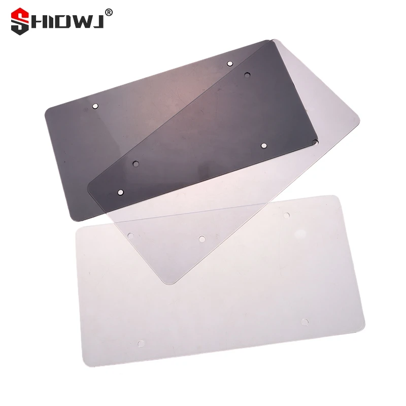 Clear Anti-Speed Red Light Toll Camera Stopper Plate Photo License Protective Cover Plate Frame Reflective Holder Decoration