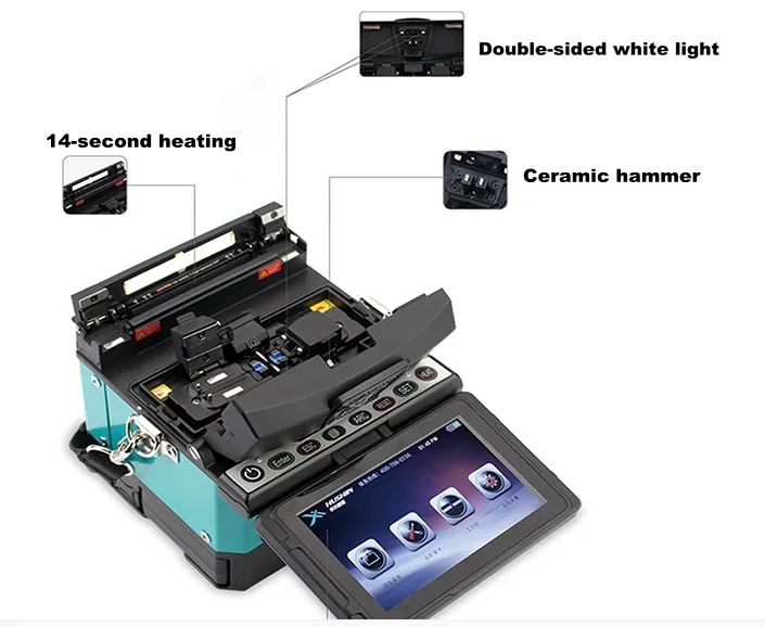 Fabriek-直接光を利用するためのツールキット,Groetsprijs hushin h5 glvezel fusie lasmachin,7s snel,splitsenマシン,機器