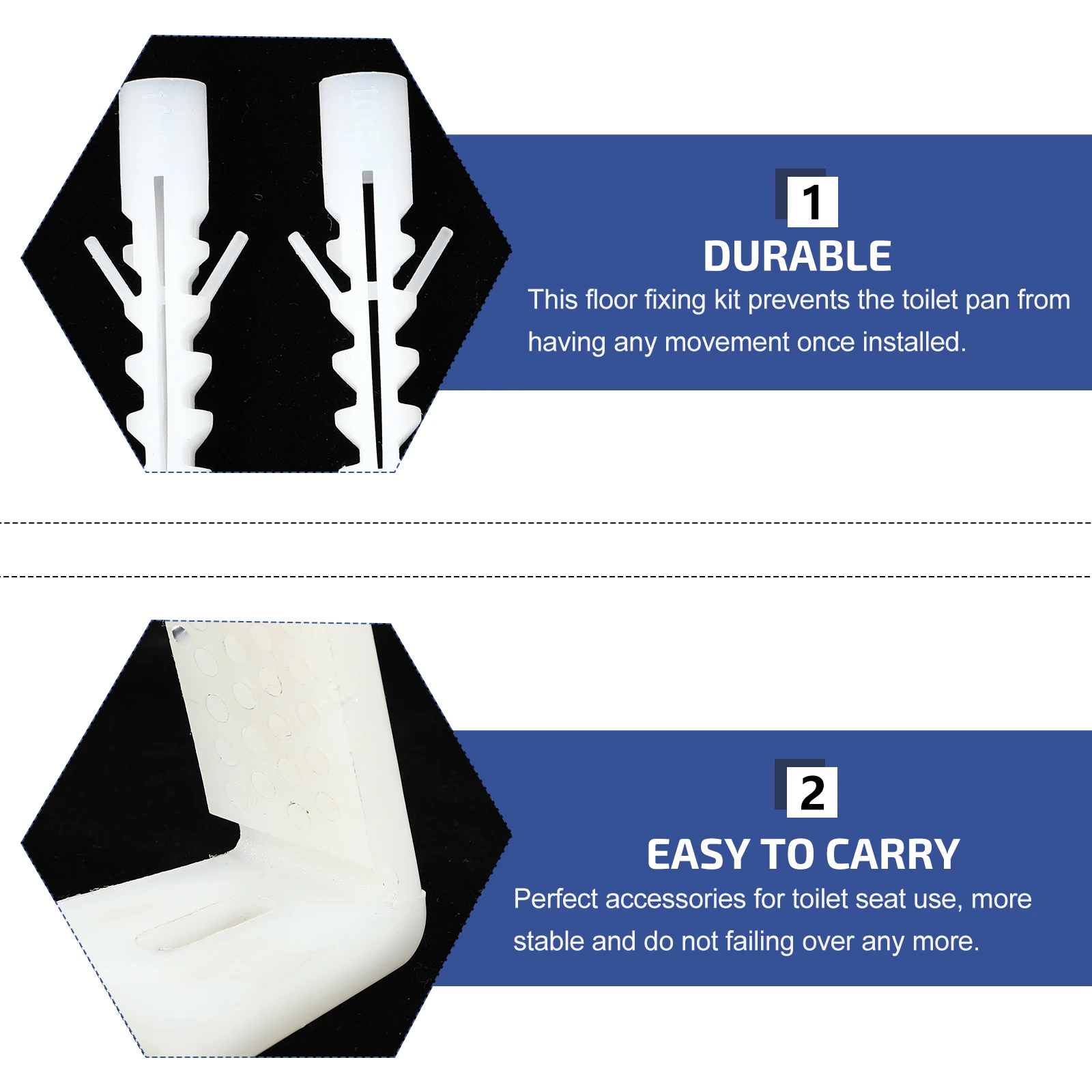 

1Set Toilet Foot Fixing Screws L Shaped Floor Mount Kit Stable Toilet Seat Replacement Accessories L Shaped Bolts Base