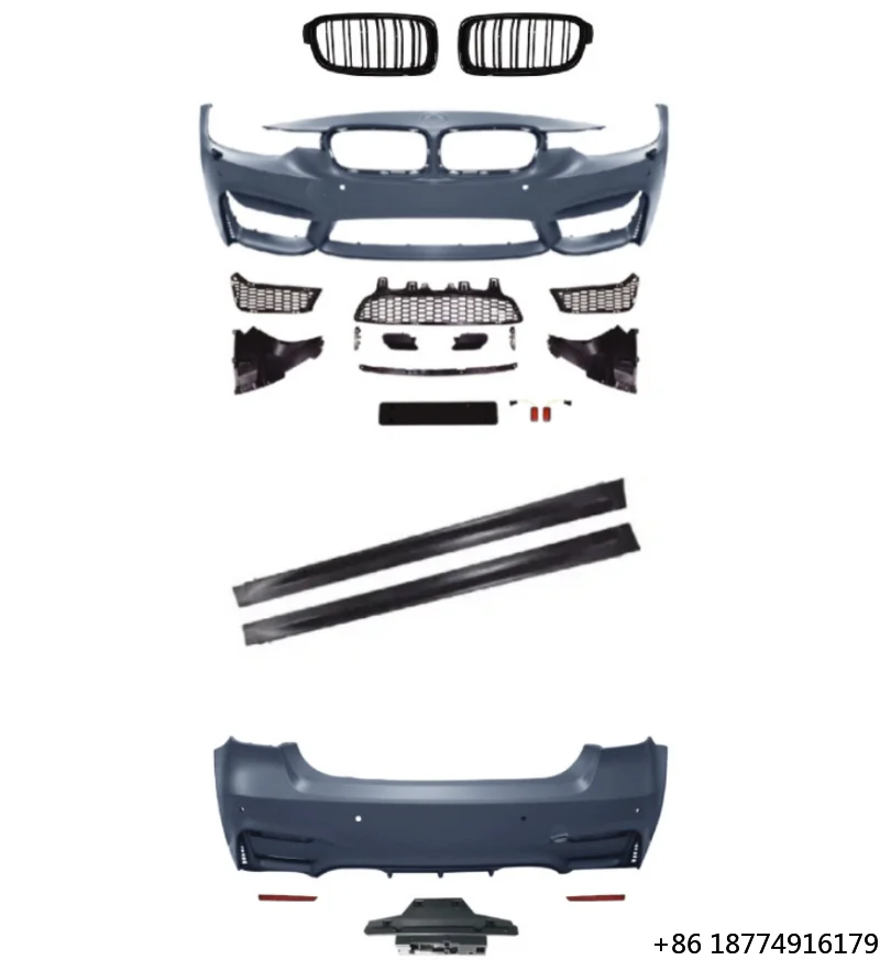 

Car Bumper F30 Body Kit Upgrade to M3 Style Front Bumper Rear Bumper Side Skirts Facelift for 3 Series F30 F35 328i 335i 330d
