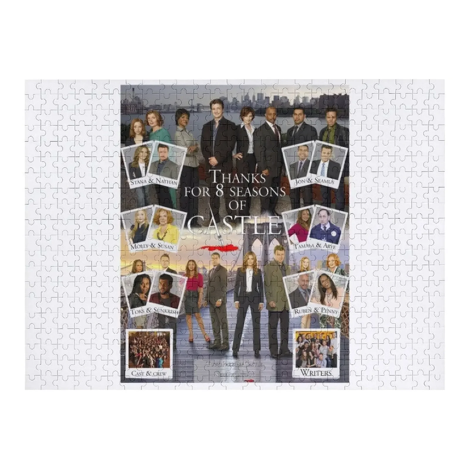 Grazie Castle Jigsaw Puzzle Nome personalizzato Puzzle per adulti in legno