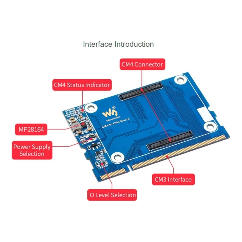 

CM4 Series to Replace CM3 Series forRaspberryPi Computer Module4 Adapter to CM3 CM3+ Upgrades Your CM3 Series