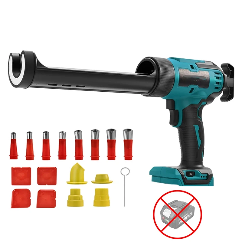 Electric Caulking Gun Lithium Battery 6 Speeds Wireless Glass Glue Gun Doors Windows Filling Sewing Gun for Makita Battery