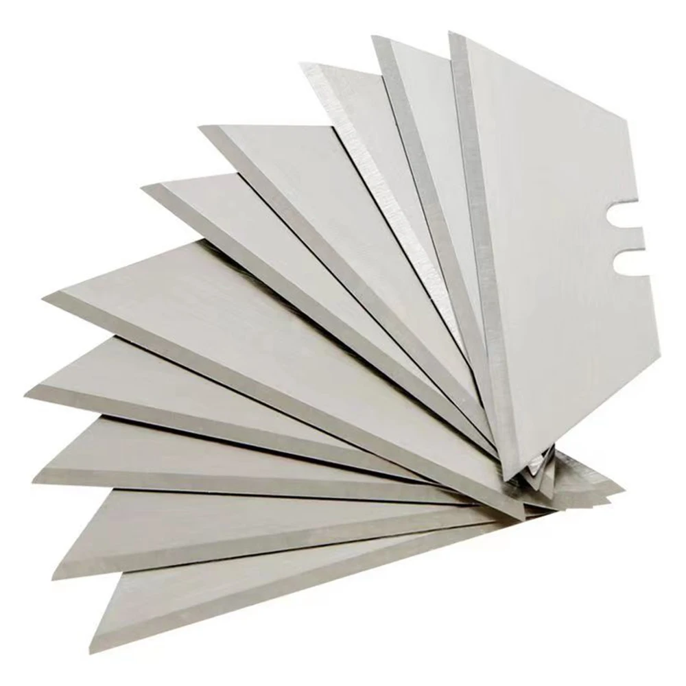 Imagem -06 - Lâminas de Trapézio Material de Aço Especial Faca de Utilidade Substituição da Lâmina Artesanato de Arte Faça Você Mesmo Ferramenta Cortador Novo 10 Pcs Caixa