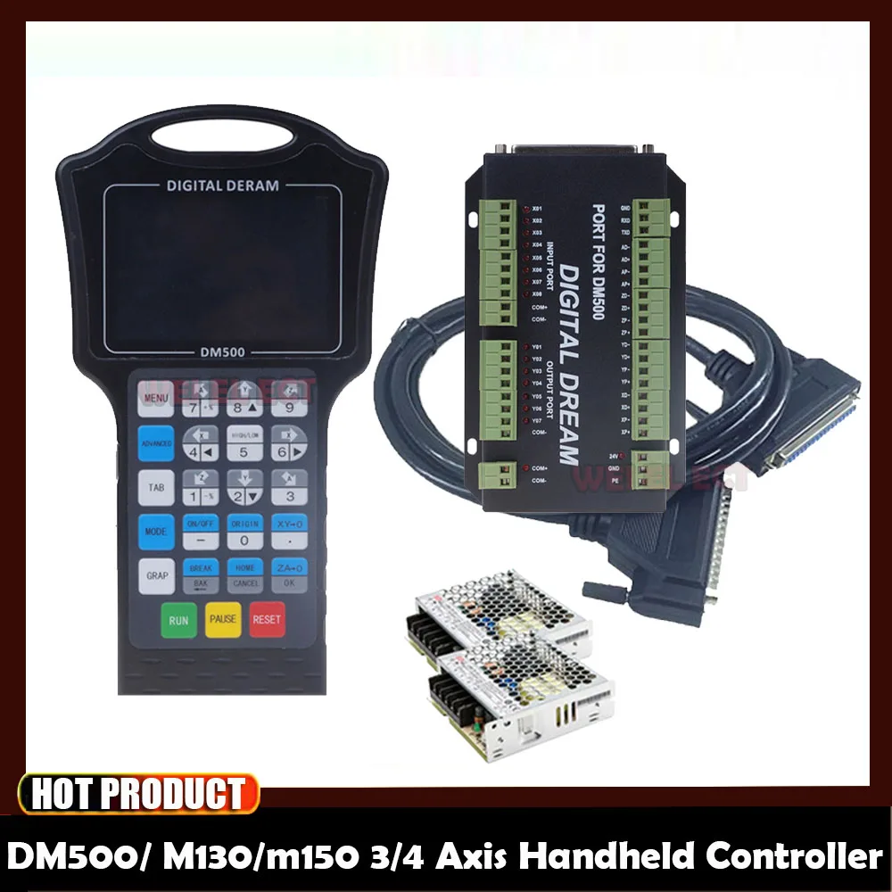 

Ручная система движения с ЧПУ Dm500/ M130/m150 3/4 Axis со стандартным цветом 500 кГц, с G-кодом, Cad/cam и поддержкой U-диска