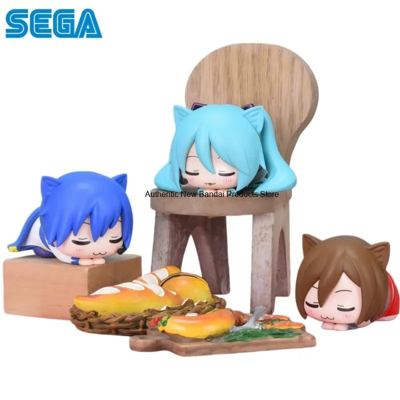 

In Stock Sega Original Meiko Kaito Hatsune Miku Action Figure Model Doll Brand New Boxed Toys Model Garage Collectible Ornaments