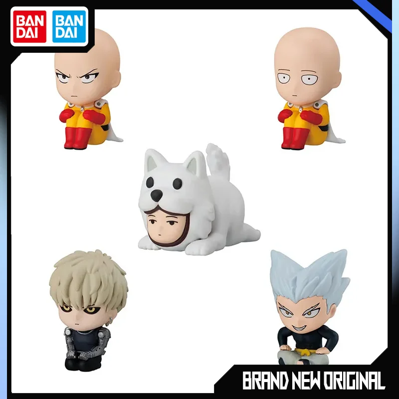 

Genuine Bandai One Punch Man Action Figure Model Waiting for Styling Saitama GenosGarou Ornament Gashapon Ball in Stock Original