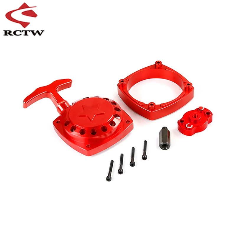 

1/5 Rc Car Gas Engine Parts CNC Easy Pull Starter Set (No Need To Process Flywhee for 1/5 HPI Rofun Rovan Km Baja Losi 5ive T FG