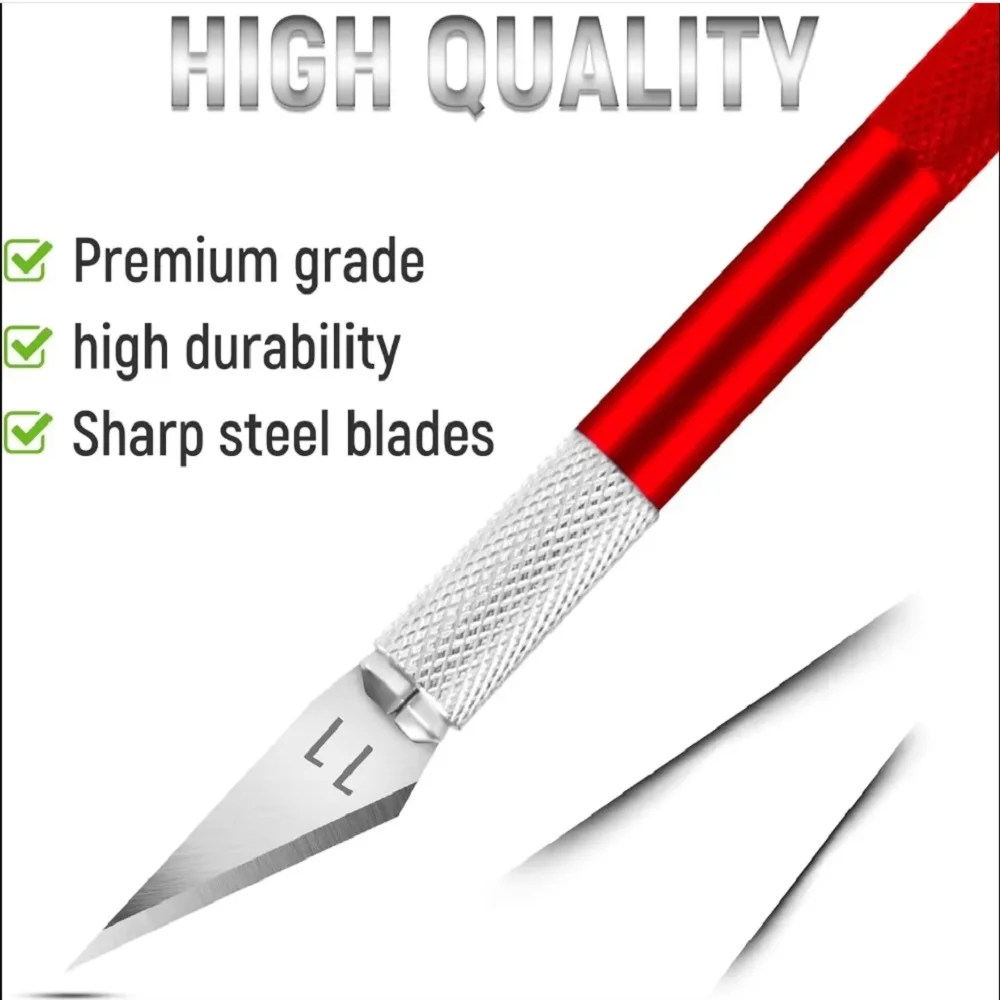 Oferta Imperdível: Estilete de Metal Antiderrapante para Gravação, Multicolorido, com Cabo para Escultura e Entalhe, Ferramenta para Artesanato e Decoração de Bolos