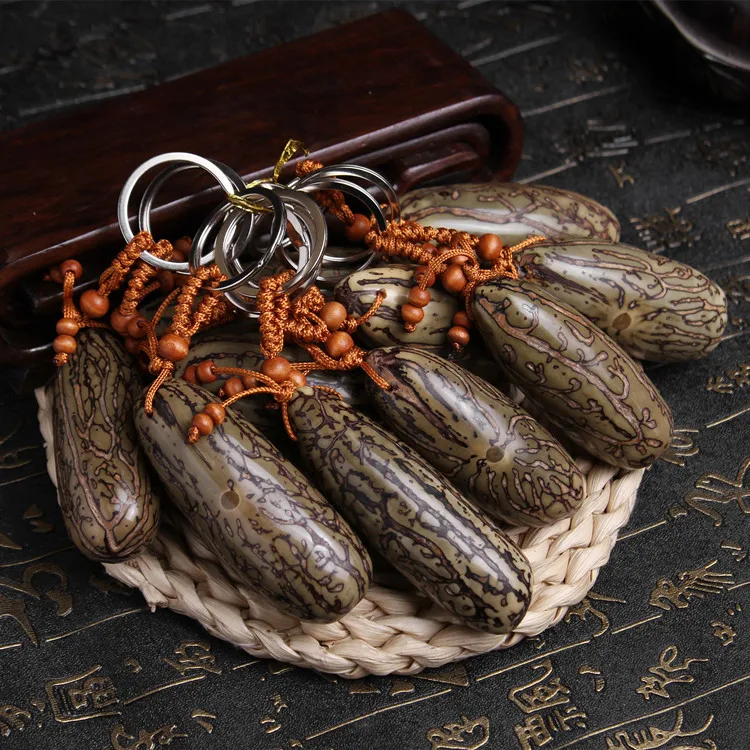 New Men Fashion Personality 7-9 cm Big Thousand Bodhi Car Key Ring Business Hot Women Best gift Party Jewelry K2087