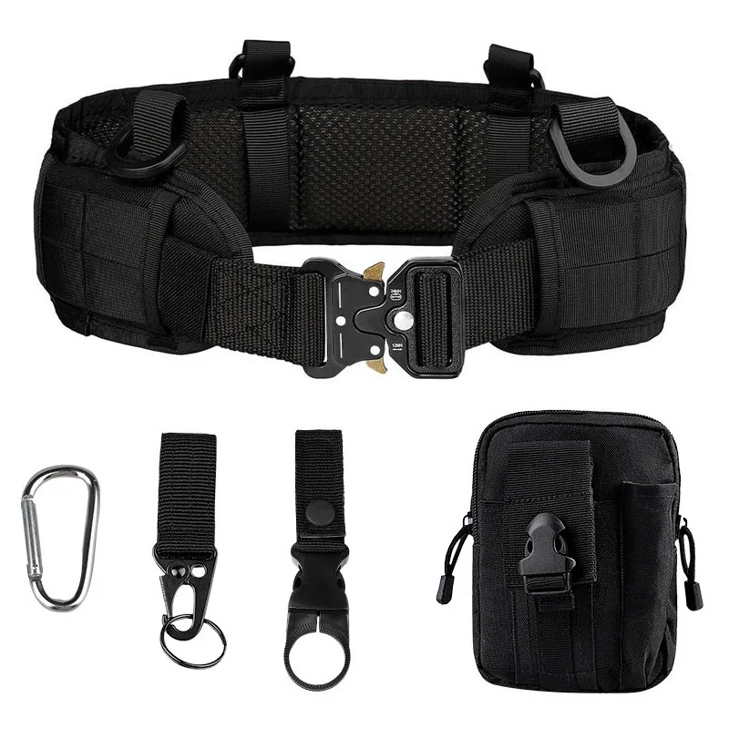Adjustable Tactical Belt Quick Release Outdoor Work Belt Combat CS Paintball Padded Unisex Waist Belts Hunting Accessories