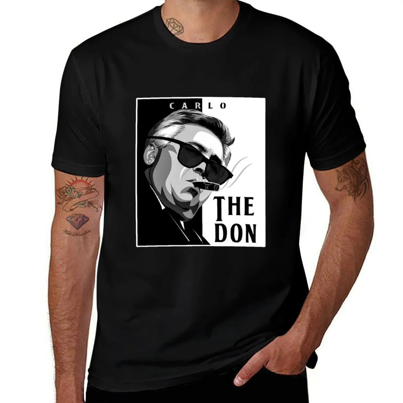 Don Carlo Carlo Ancelotti with cigar T-Shirt Work Casual Loose Fit T-Shirt