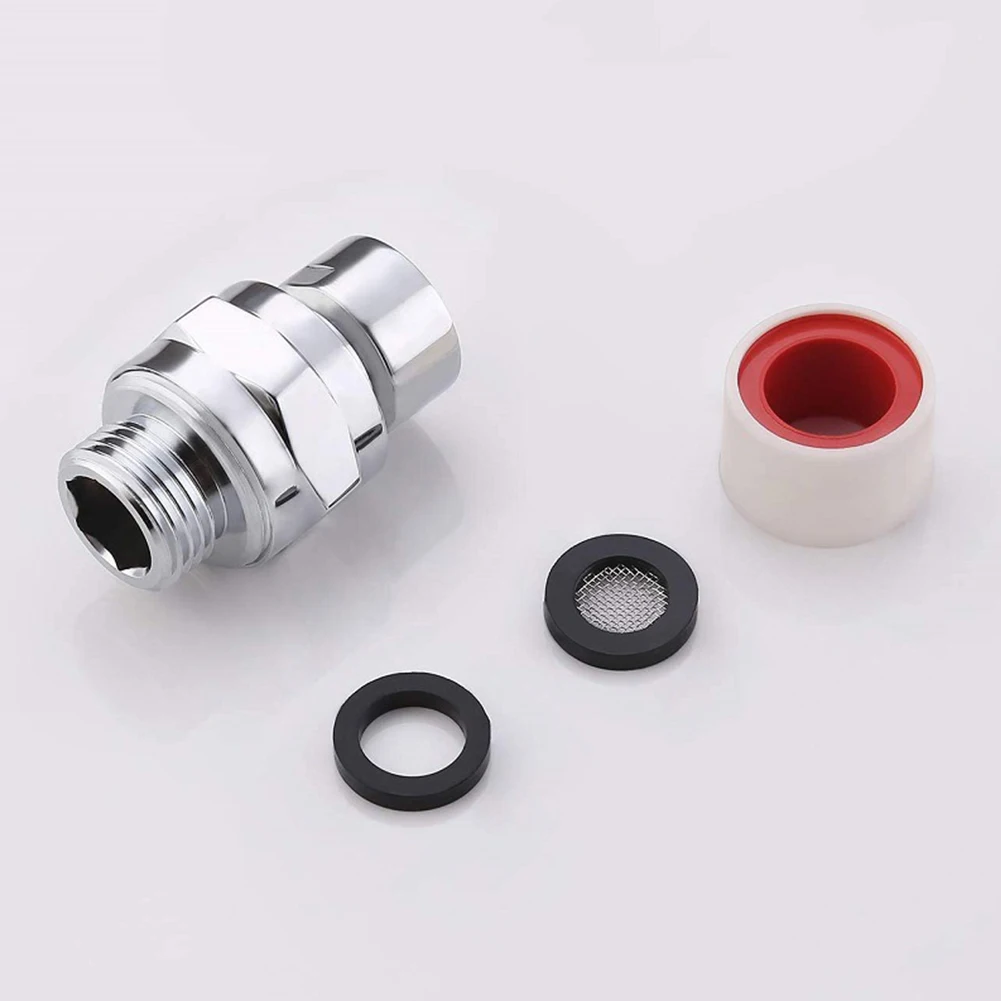 1pc Shower Head Connector Swivel Adapter Water Flow Ball Joint Accessories Bathroom Fixture Brass Shower Connector