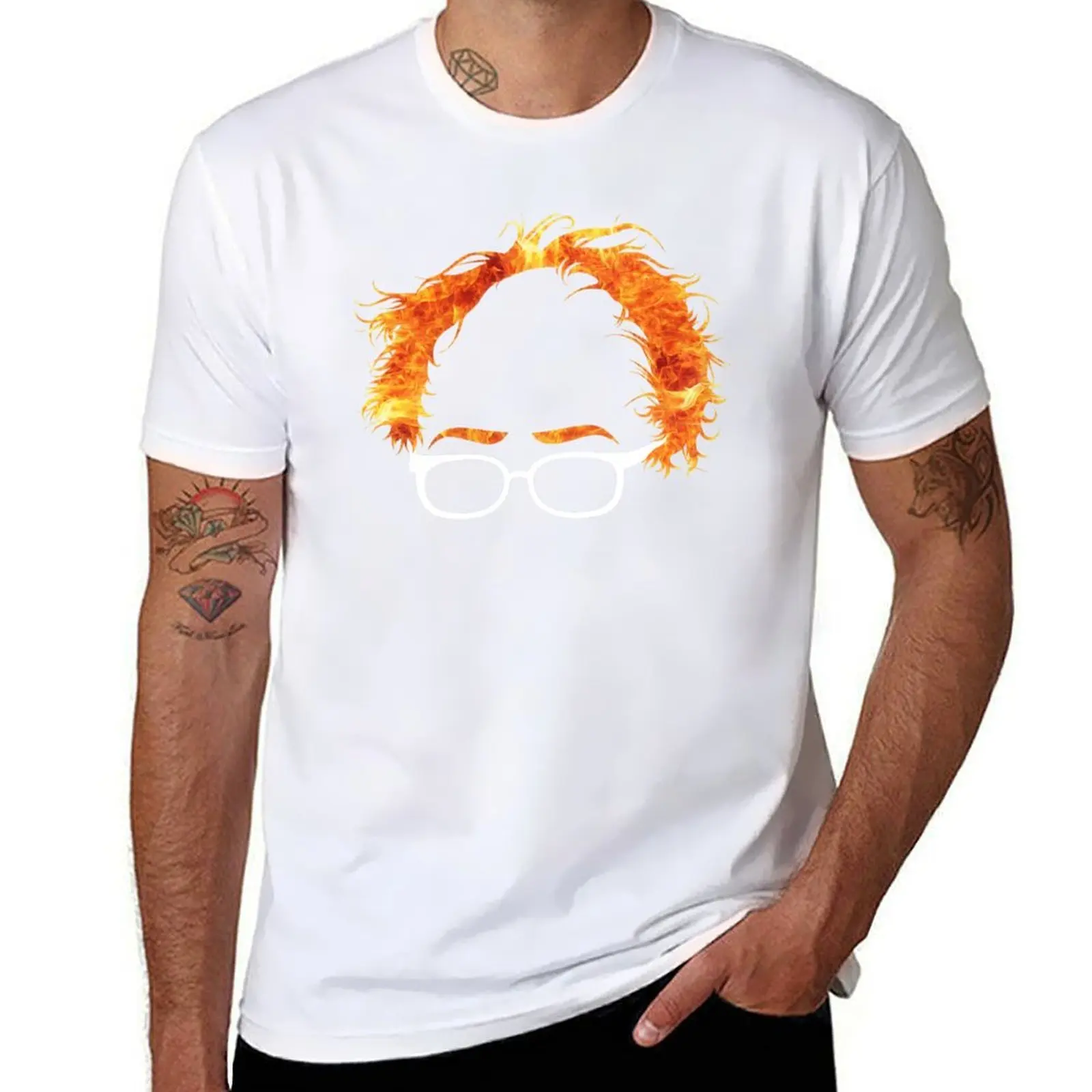 

Flaming Bernie Shirt - #Feelthebern T-Shirt cotton t shirt man t shirt man casual T-Shirt