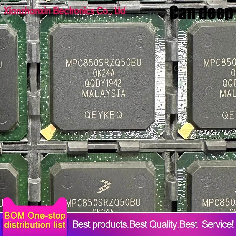 1PCS/LOT MPC850SRZQ50BU MPC850SRZQ50 BGA-256 Microprocessor chips in stock