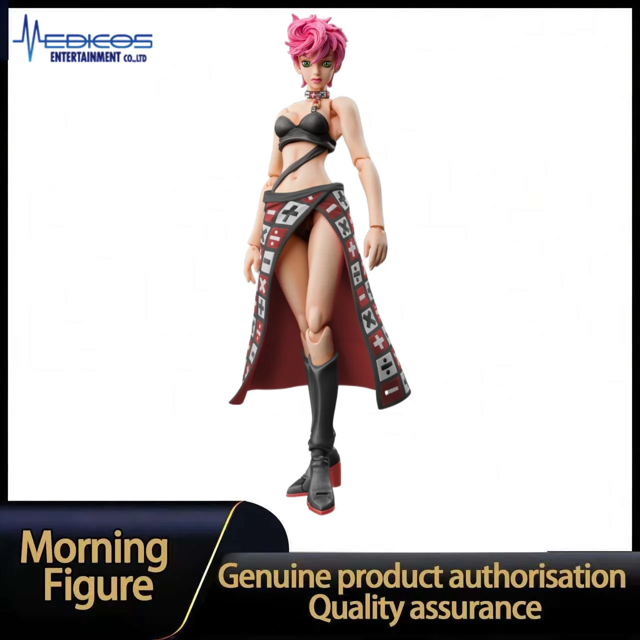 В наличии: Фигурка MEDICOS-E Super Action Statue JoJo's Bizarre Adventure Part 5 Golden Wind Trish Una, черная версия