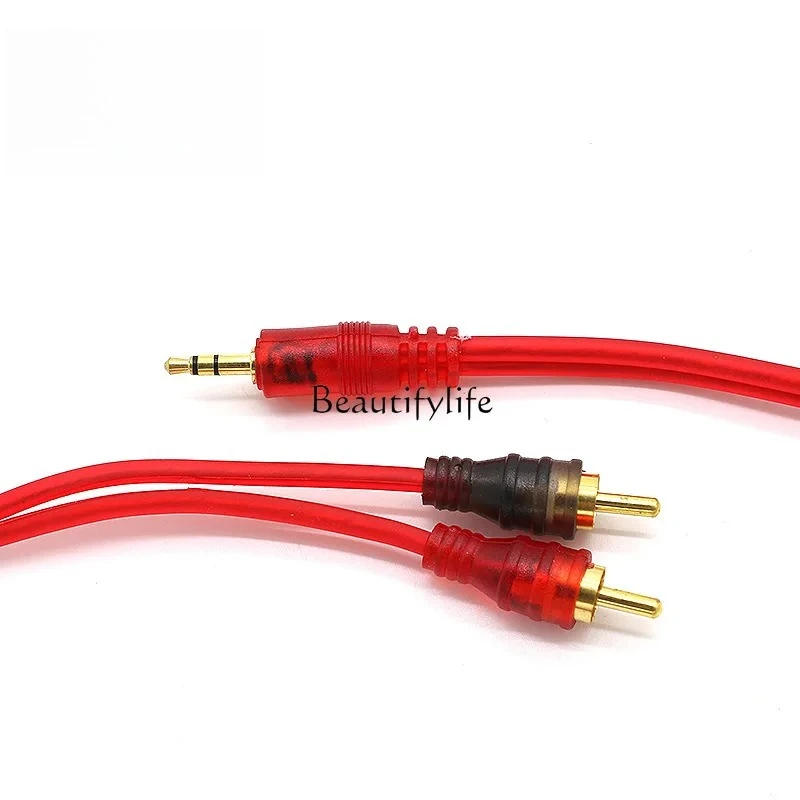 

jj4 Car audio AV signal cable 5m 3.5mm to 2RCA audio cable