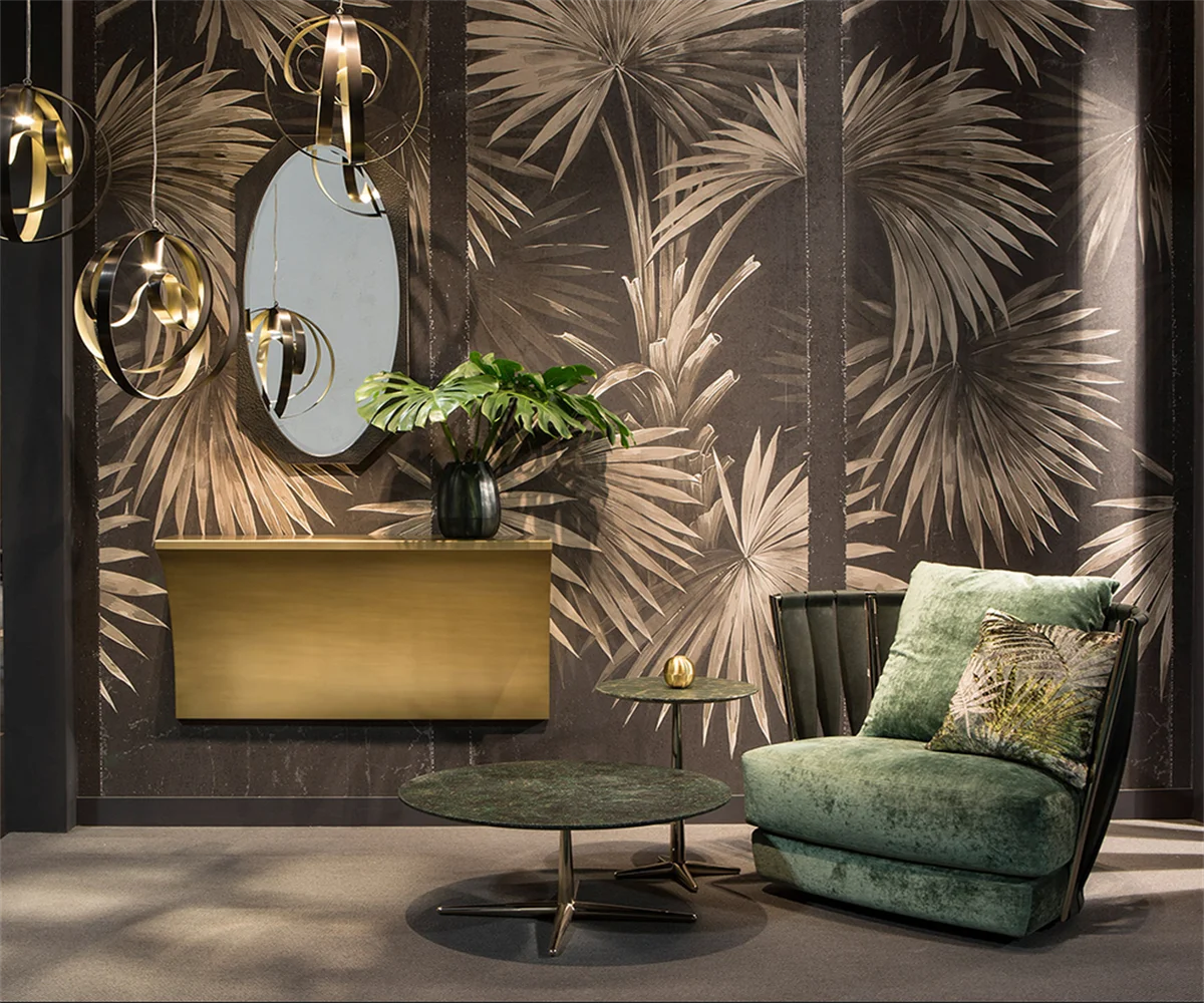 

Beibehang на заказ новые современные минималистичные тропические растения спальня гостиная фон обои papel de parede papier peint