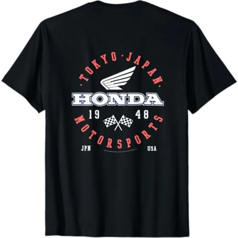 

Honda Men's and Women's T-Shirt Racing Motorcycle Culture Shirt Summer International Motorsports 1948 Vintage Short Sleeve