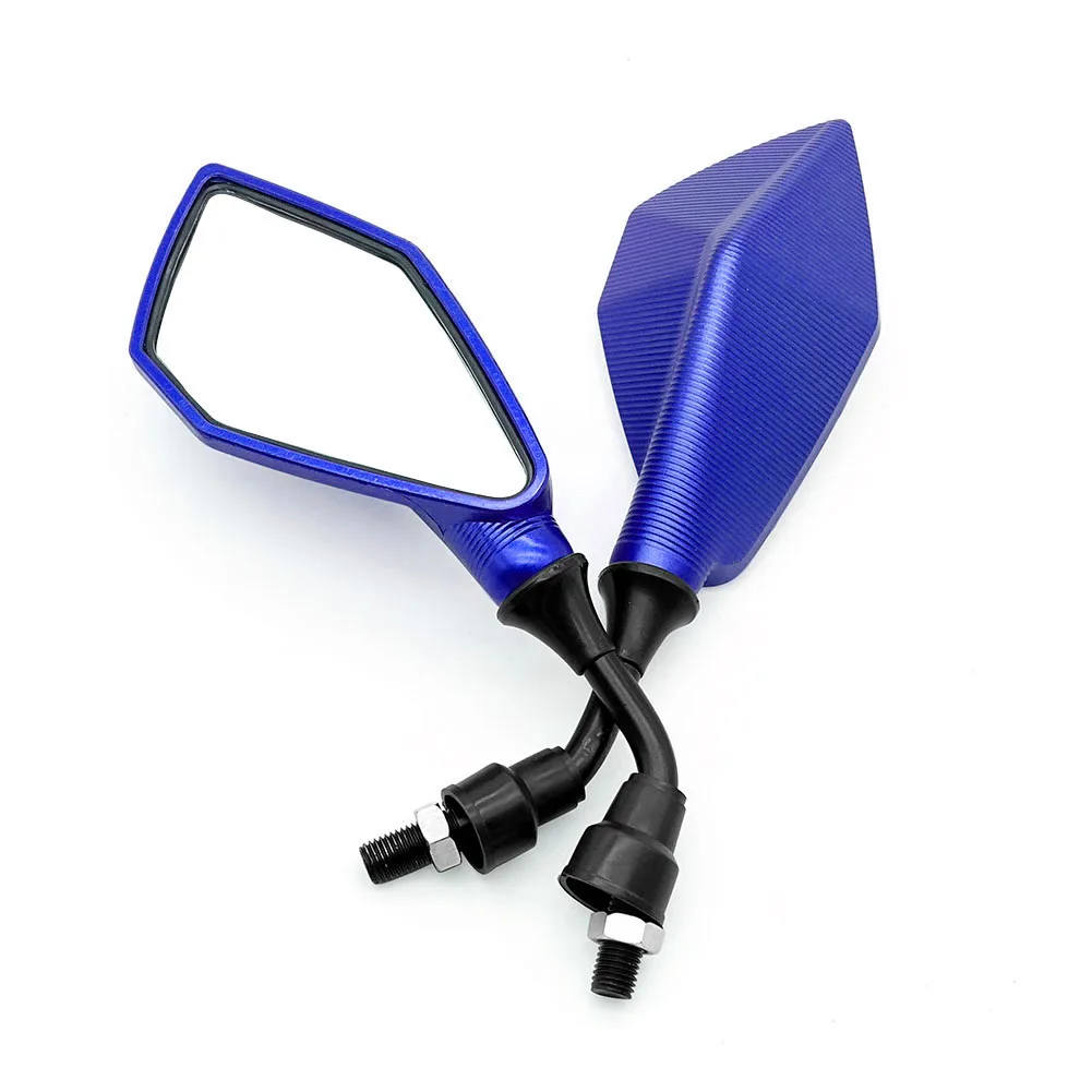 2 Stück 10mm Weitwinkel Verstellbare Motorrad-Rückspiegel Flexible Fahrrad-Seitenspiegel für Fahrrad-Rückansicht Sicherheit – Detail 26