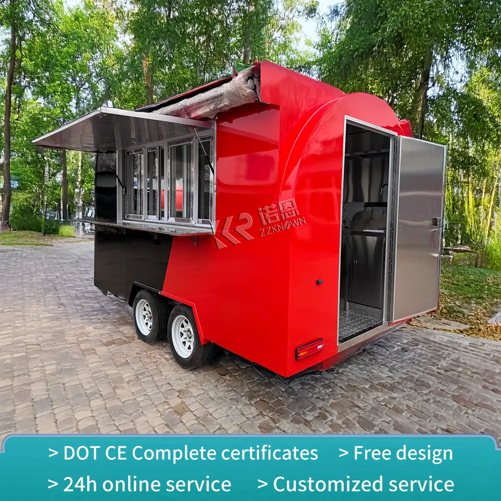 Carrinho de sorvete mais vendido para churrasco, reboque de concessão de pizza, carrinho de comida, caminhão de comida móvel barato com certificação DOT CE