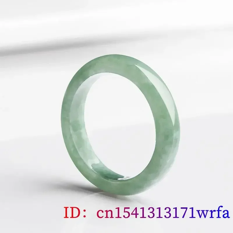 Burmese Jadeite Rings Real Charm Accessories Amulets Amulet Gemstone Gift Luxury Green Jade Women Jewelry Natural Gemstones