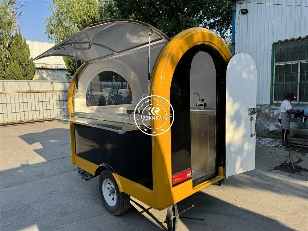 Camion alimentaire mobile Concession, remorque de nourriture entièrement équipée, restaurant de rue, café, collation, pizza, kiosque