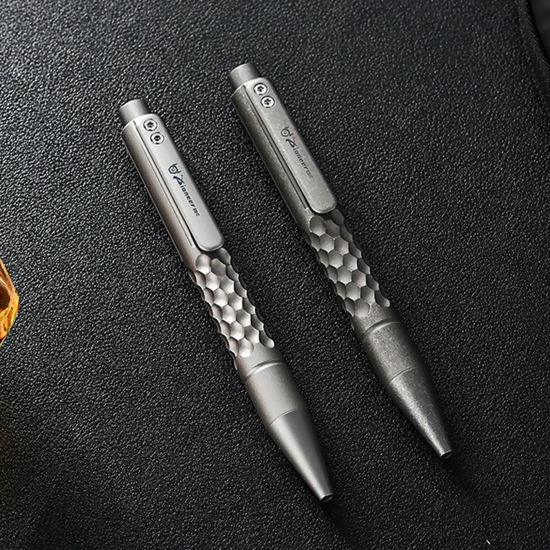 

Роскошная тактическая ручка из титанового сплава, фирменная шариковая ручка для бизнеса, многофункциональные ручные инструменты EDC, аварийный оконный выключатель