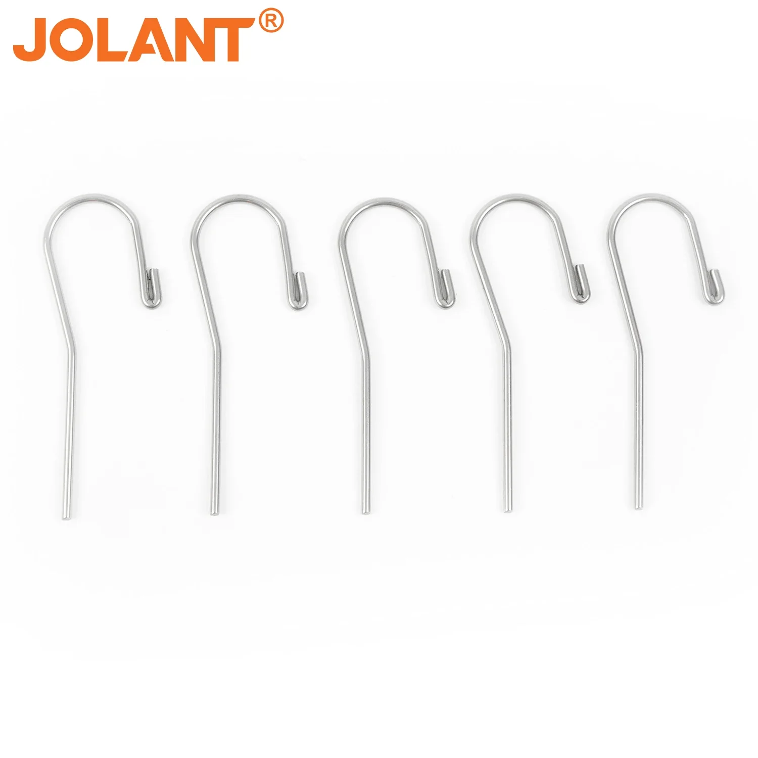 5pcs JOLANT Stainless Steel 2mm Dental Lip Hook Root Canal Measuring Accessories Lip Mouth Hook Apex Locator Tool for Dentists