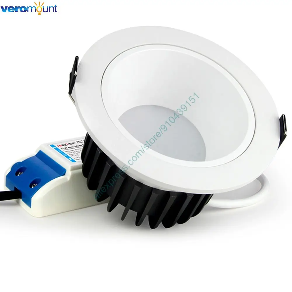 MiBoxer FUT071 12W Anti-glare RGB + CCT LED Downlight AC100 ~ 240V Dimmbar Smart LED Decke indoor Lampe 2,4G RF WiFi APP Control