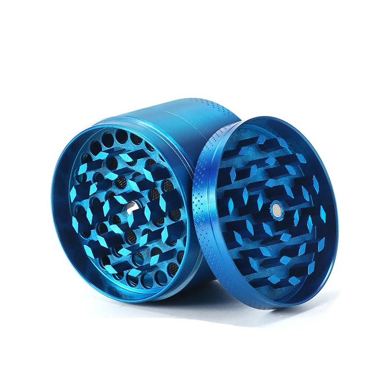 50MM Alloy Zinc Herb Grinder Tobacco Mills 4 Layers Spicy Cracking Magnetic Connection Smoking Accessories